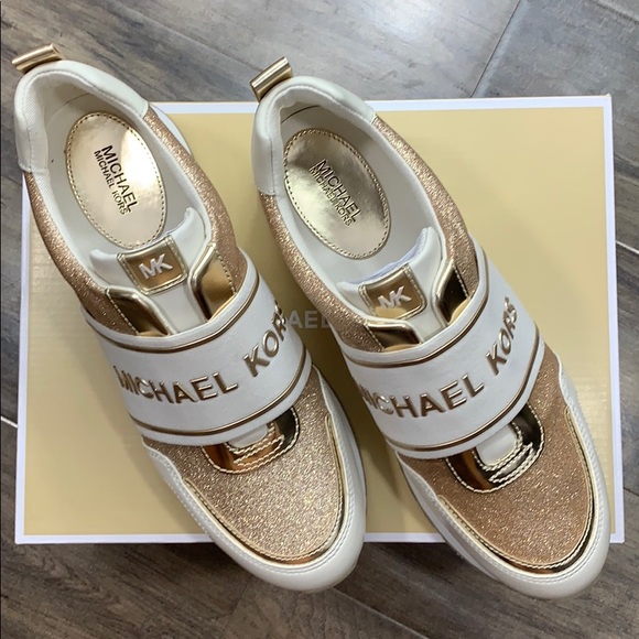 MICHAEL KORS TEDDI TRAINER PIXIE FINE GLITTER - Picture 4 of 16